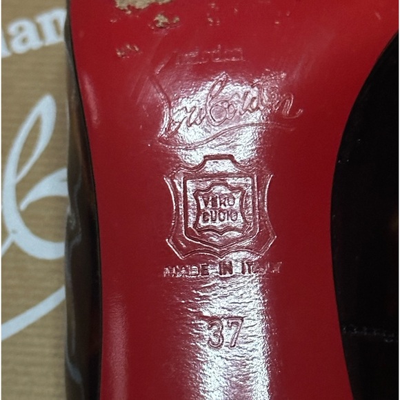 Christian Louboutin Simple Patent Leather Glittart Calf Pumps - Picture 5 of 11